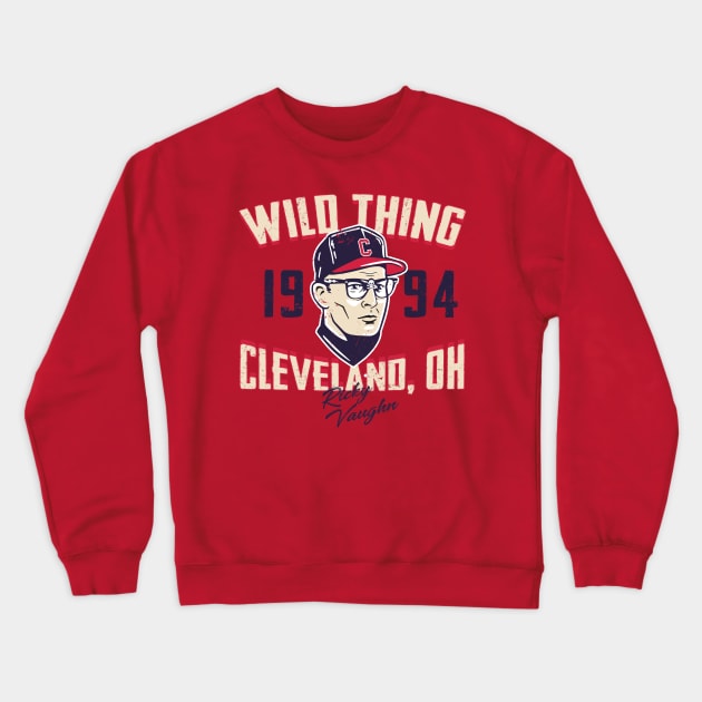 Wild Thing Cleveland, Ohio Crewneck Sweatshirt by Alema Art